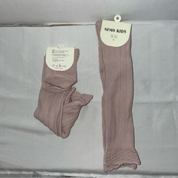 Nemo Kids Socks Toddler Knee High Boot Ribbed Knit Tights Socks Uniform Pull on - Picture 6 of 7